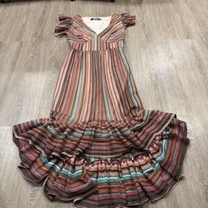 New Anthropologie x Eva Franco Perri Petite Womens Midi Dress sz XS/P
